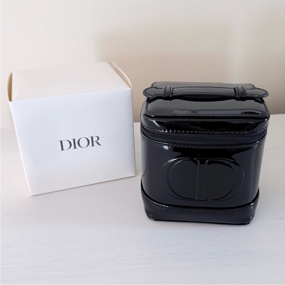 Dior Beauty Black Patent Vanity Case Bag - Picture 4 of 8